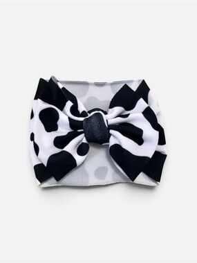 NWOT Small Shop Cow Print Headwrap